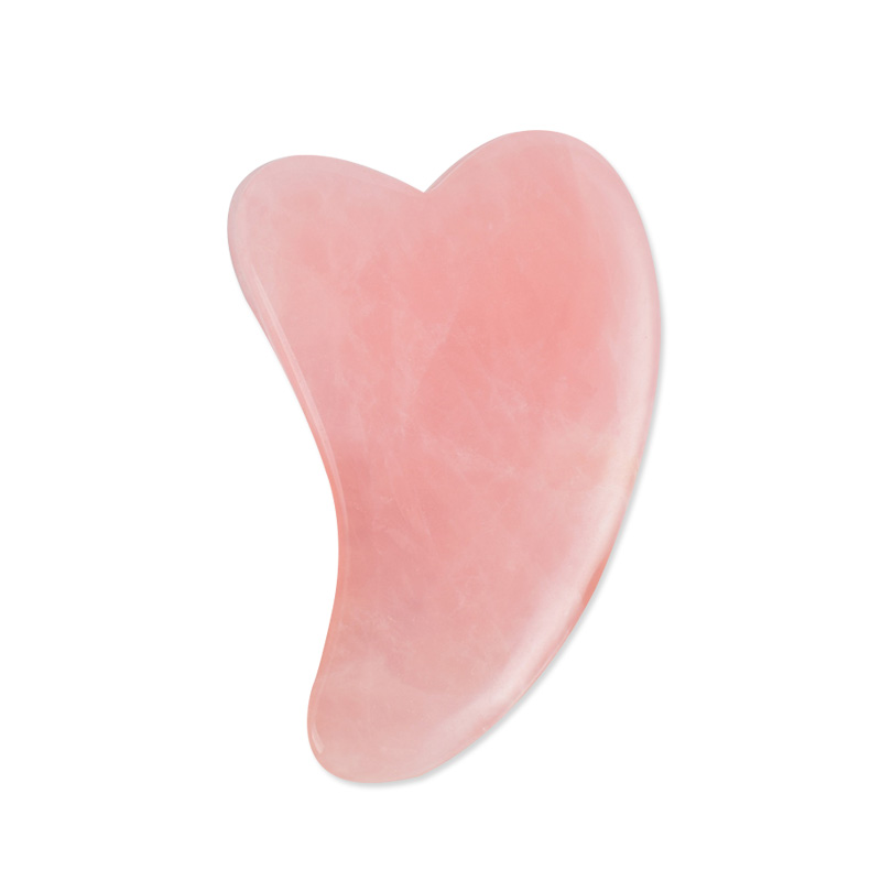 Pink Rose Quartz Gua Sha Board-Therapeutic Relief and Skin Renewal