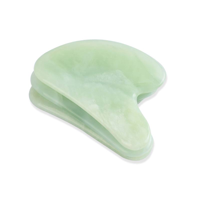 Xiuyan Jade Scraping Massage Tool for Facial and Body,100% Natural Stone Gua Sha Board