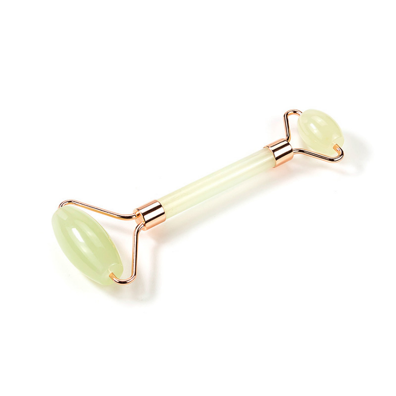 100% Real Natural Stone Jade Roller for Face - Anti-Aging Face Roller