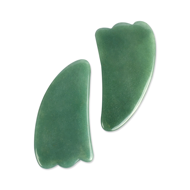 Green Aventurine Guasha Treatment Massage Natural Jade Board Traditional Scraping Scraper Tool