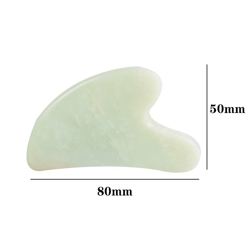Xiuyan Jade Scraping Massage Tool for Facial and Body,100% Natural Stone Gua Sha Board