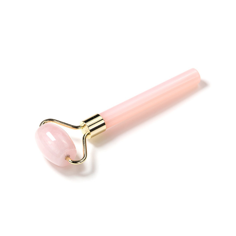 Single-end Rose Quartz Best Face Roller to Improve the Appearance of Your Skin